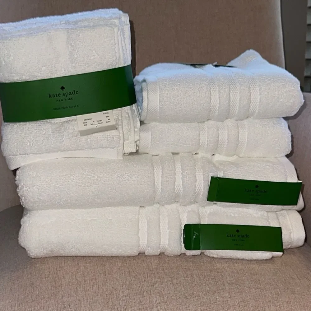 Kate ♠️ Spade Harrington Towel Set set of 8!